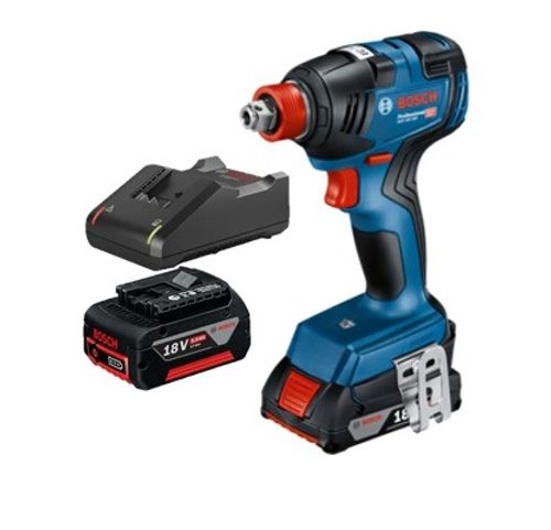 סט מברגה/מפתח רטיטה נטען דגם GDX 18V-200 מבית Bosch+סוללה 2Ah + מטען 
