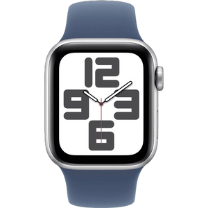 שעון חכם Apple Watch SE 2024 GPS 40mm צבע שעון Silver צבע רצועה Denim Sport Band גודל M/L