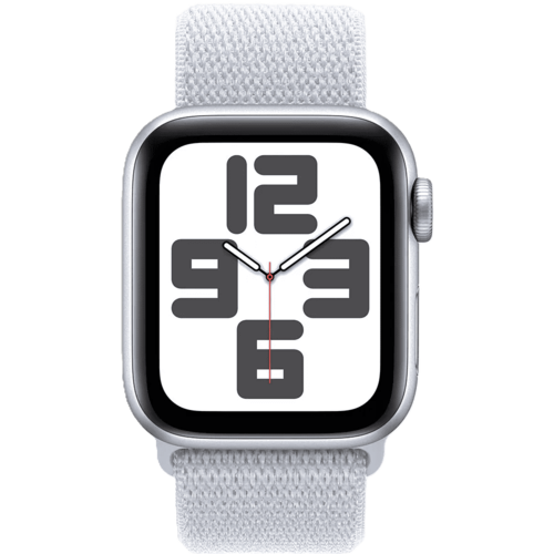 שעון חכם Apple Watch SE 2024 GPS 40mm צבע שעון Silver צבע רצועה Blue Cloud Sport Loop