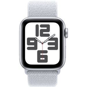 שעון חכם Apple Watch SE 2024 GPS 40mm צבע שעון Silver צבע רצועה Blue Cloud Sport Loop