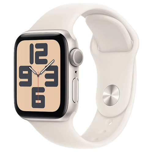 שעון חכם Apple Watch SE 2024 GPS 40mm צבע שעון Starlight צבע רצועה Starlight Sport Band גודל S/M