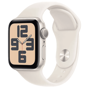 שעון חכם Apple Watch SE 2024 GPS 40mm צבע שעון Starlight צבע רצועה Starlight Sport Band גודל S/M