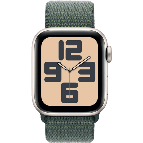שעון חכם Apple Watch SE 2024 GPS 40mm צבע שעון Starlight צבע רצועה Lake Green Sport Loop