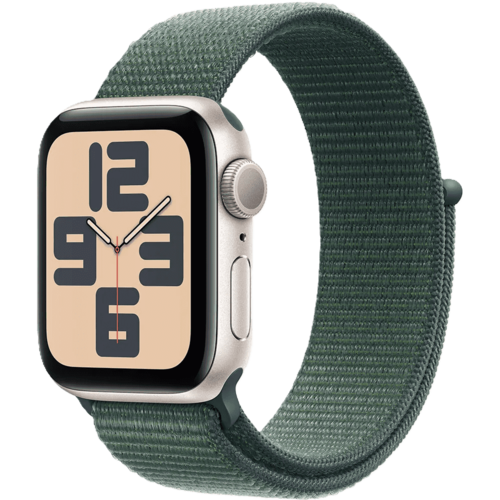 שעון חכם Apple Watch SE 2024 GPS 40mm צבע שעון Starlight צבע רצועה Lake Green Sport Loop