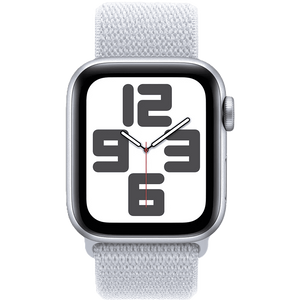 שעון חכם Apple Watch SE 2024 GPS 44mm צבע שעון Silver צבע רצועה Blue Cloud Sport Loop