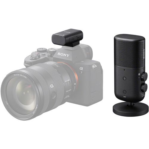 Sony ECM-S1 מערכת מיקרופון סטרימינג אלחוטית עם משדר למצלמה