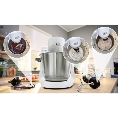 מיקסר משולב 1600 וואט Bosch MUMS6EW00 לבן