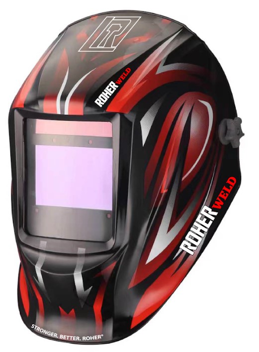 מסיכת ריתוך אלקטרונית מקצועית ROHER מסך גדול TRUE COLOR מק”ט: 1095253
