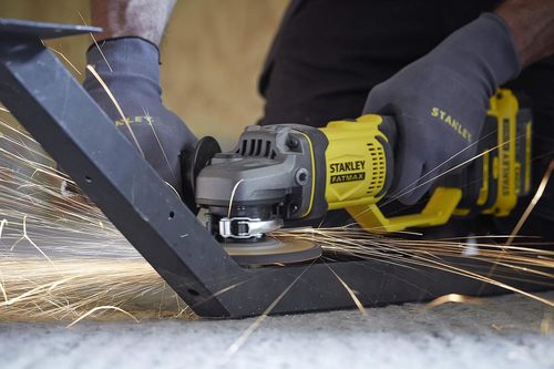 משחזת זווית נטענת 18V 125 מ״מ STANLEY FATMAX V20 | גוף בלבד | דגם SFMCG400B