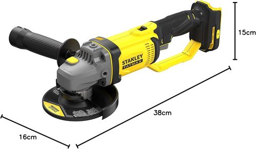 משחזת זווית נטענת 18V 125 מ״מ STANLEY FATMAX V20 | גוף בלבד | דגם SFMCG400B