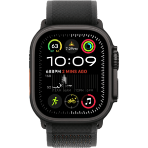 שעון חכם Apple Watch Ultra 2 GPS + Cellular 49mm צבע שעון Titanium Black צבע רצועה Black Trail Loop גודל S/M