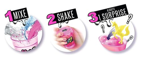 מזוודה להכנת סליים צבעוני עם נצנצים