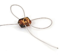 סט 6 מלבני אבן חלב לקשירת מיתרים בגיטרה STRING TIE