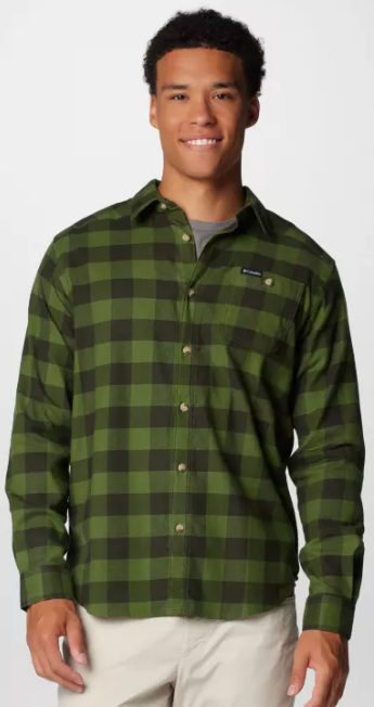 חולצת פלנל לגברים CORNELL WOODS FLANNEL LS ירוק - Columbia