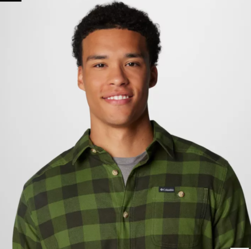 חולצת פלנל לגברים CORNELL WOODS FLANNEL LS ירוק - Columbia