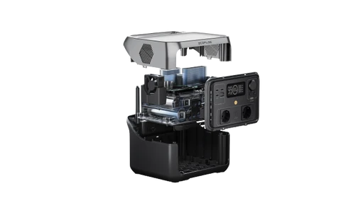 תחנת כח ניידת 2 ECOFLOW RIVER MAX + פאנל סולארי מתקפל ECOFLOW110, הספק 110W