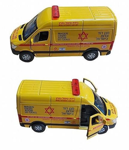 רכב מגן דוד אדום בישראל אמבולנס מדא טיפול נמרץ אמבולנס - WELLY