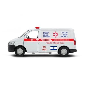 רכב מגן דוד אדום בישראל לבן אמבולנס ישראלי - WELLY