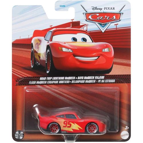 מכוניות פיקסאר - מכונית מתכת דיסני מקווין  - DISNEY PIXAR CARS 3 Road Trip Lightning Mcqueen