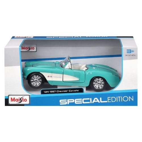 מאיסטו - דגם מכונית שברולט קורביט  - MAISTO 1957 Chevrolet Corvette 1:24