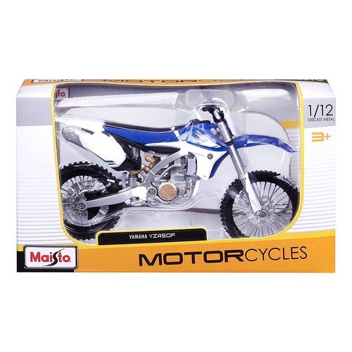 מאיסטו - דגם אופנוע שטח ימאהה וואי.זד 450 1:12 - MAISTO YAMAHA YZ450F