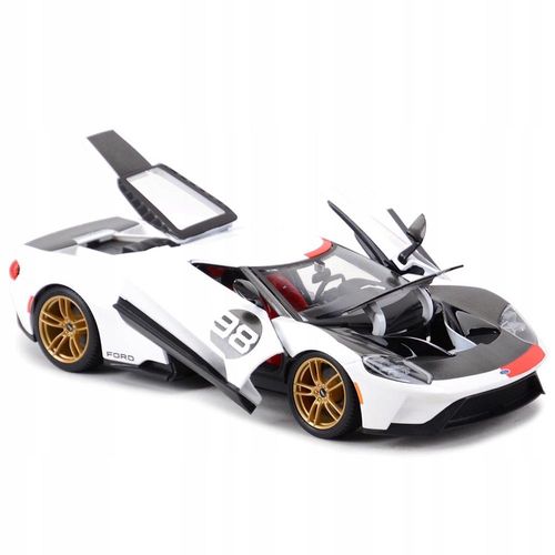 מאיסטו - מכונית פורד גי טי - Maisto 2021 Ford GT Heritage Edition 1:18