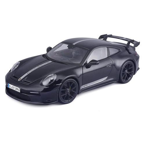 מאיסטו - דגם מכונית פורשה גי טי 3 שחורה - 1:18 Maisto Porsche 911 GT3 Coupe 2022