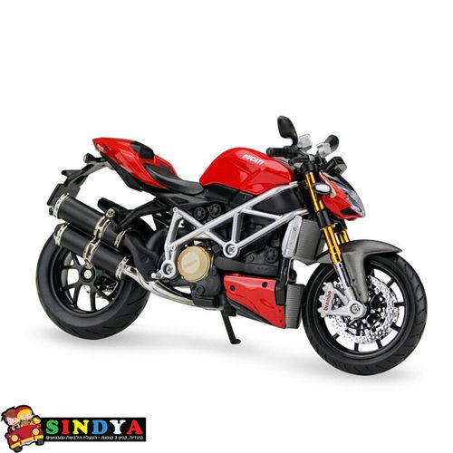 מאיסטו - דגם אופנוע דוקאטי סטריט פייטר אס - Maisto Ducati Streetfighter S 1:12