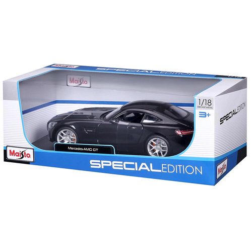 מאיסטו - דגם מכונית מרצדס אמג' גי טי שחורה - MAISTO MERCEDES AMG GT Metallic Black 1:18
