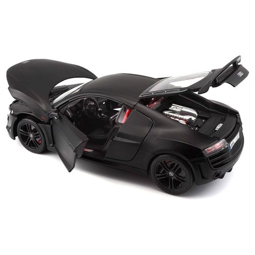 מאיסטו - מכונית דגם אודי אר 8 שחורה - Maisto AUDI R8 GT BLACK 1:18