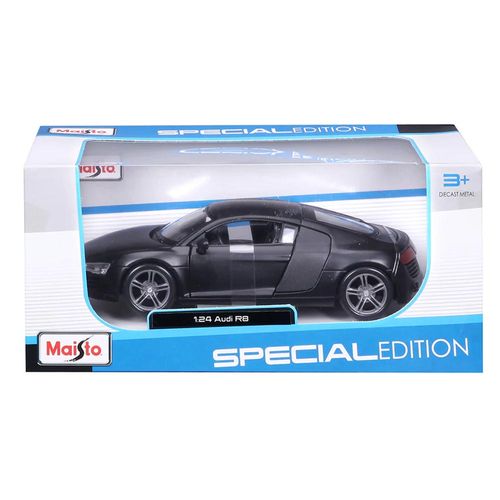 מאיסטו - דגם מכונית אודי R8 שחור - Maisto Audi R8 Black 1:24