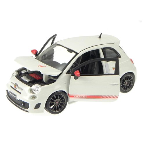 בורגו - דגם מכונית פיאט 500 אבארט' - 1/24 Bburago FIAT 500 ABARTH