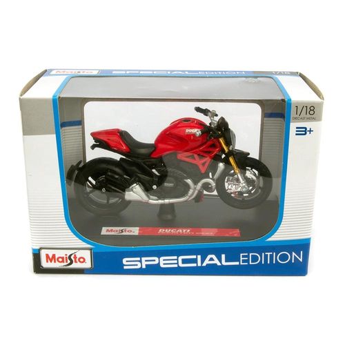 מאיסטו - דגם אופנוע דוקאטי מונסטר - Maisto Ducatti monster 1:18
