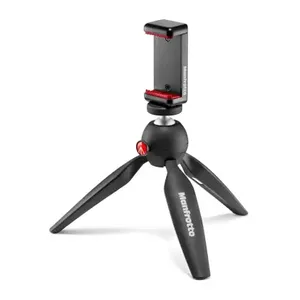 חצובה שולחנית עם תופסן לסמארטפון Manfrotto PIXI MII