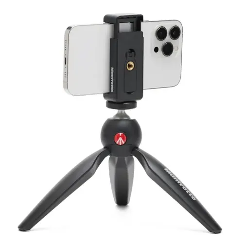 חצובה שולחנית עם תופסן לסמארטפון Manfrotto PIXI MII