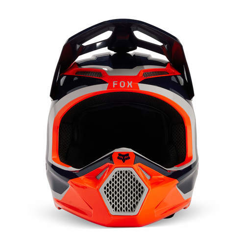קסדת שטח לאופנוע FOX V1 2024 NITRO כחול\כתום