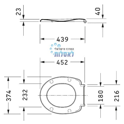 דורביט Duravit SITZ 006429 | מושב אסלה וכיסוי דורוויט טריקה שקטה | לבן