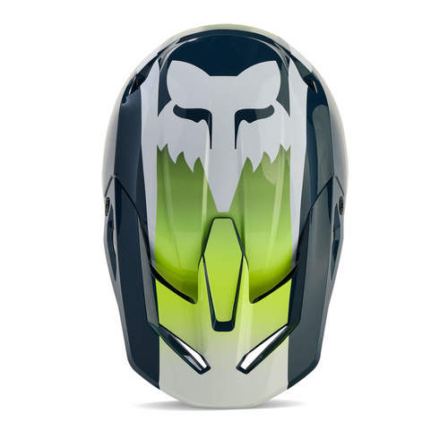 קסדת שטח לאופנוע FOX V1 2024 FLORA כחול\צהוב 