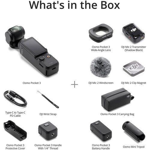 גימבל מצלמה Dji Osmo Pocket 3 Creator Combo