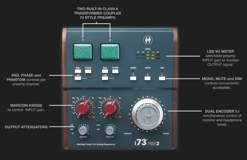 זוית נוספת Heritage Audio i73 PRO 2