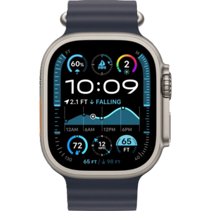 שעון חכם Apple Watch Ultra 2 GPS + Cellular 49mm צבע שעון Titanium Natural צבע רצועה Navy Ocean Band 