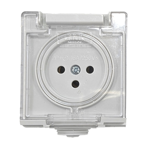 שקע בודד WP-1 Click דרגת אטימות IP-65 בצבע לבן מתח/זרם 230V/16A