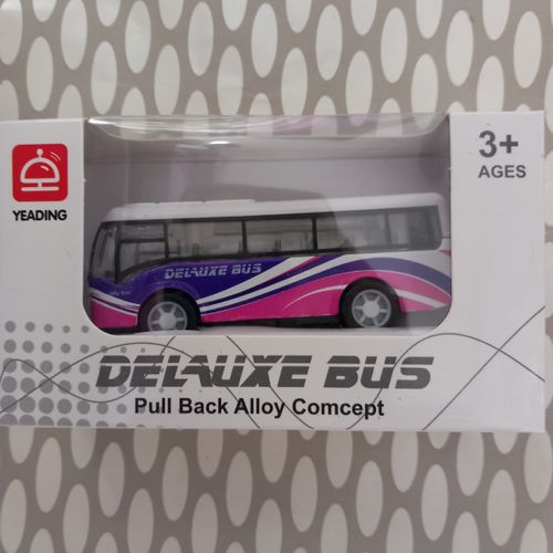 אוטובוס  מתכת  בקופסה 1:18 - DELAUIXE BUS