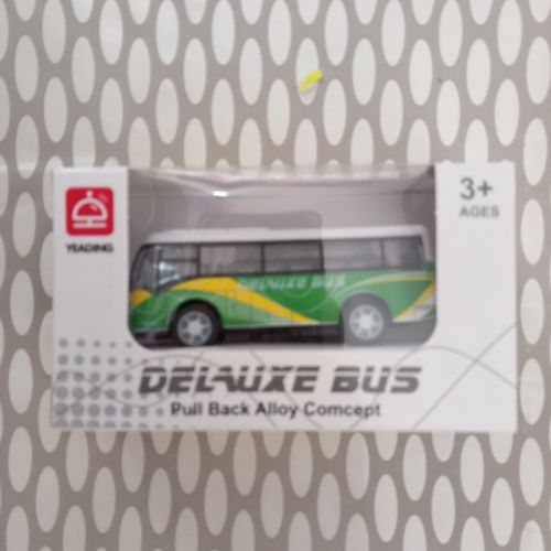 אוטובוס  מתכת  בקופסה 1:18 - DELAUIXE BUS
