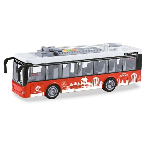 אוטובוס עירוני אדום עם צלילים ואורות 29 ס