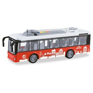 אוטובוס עירוני אדום עם צלילים ואורות 29 ס"מ