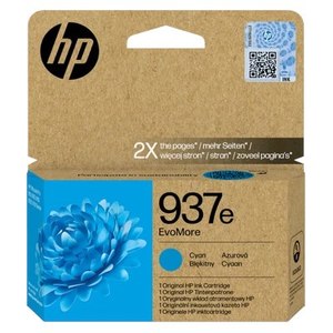 דיו כחול / ציאן מקורי HP 937e 4S6W6NE