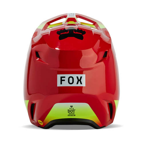 קסדת שטח לאופנוע FOX V1 2024 BALLAST אדום\צהוב