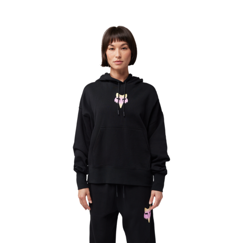 קפוצ'ון פליז פוקס שחור -FOX TS57 OV FLEECE PO V25  