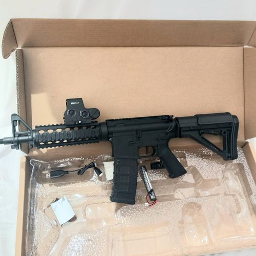 רובה ג'ל חשמלי  אוטומט נטען  גודל 74 ס''מ שחור  - M4A1 SUBMACHINE GUN